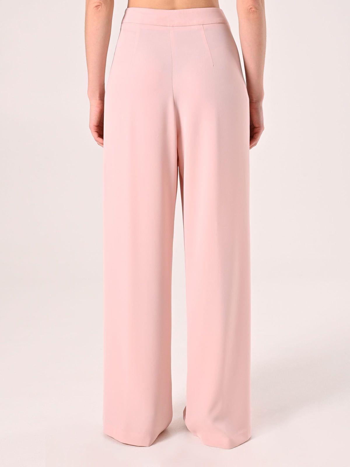Pantaloni Ampi in Cadi Rosa