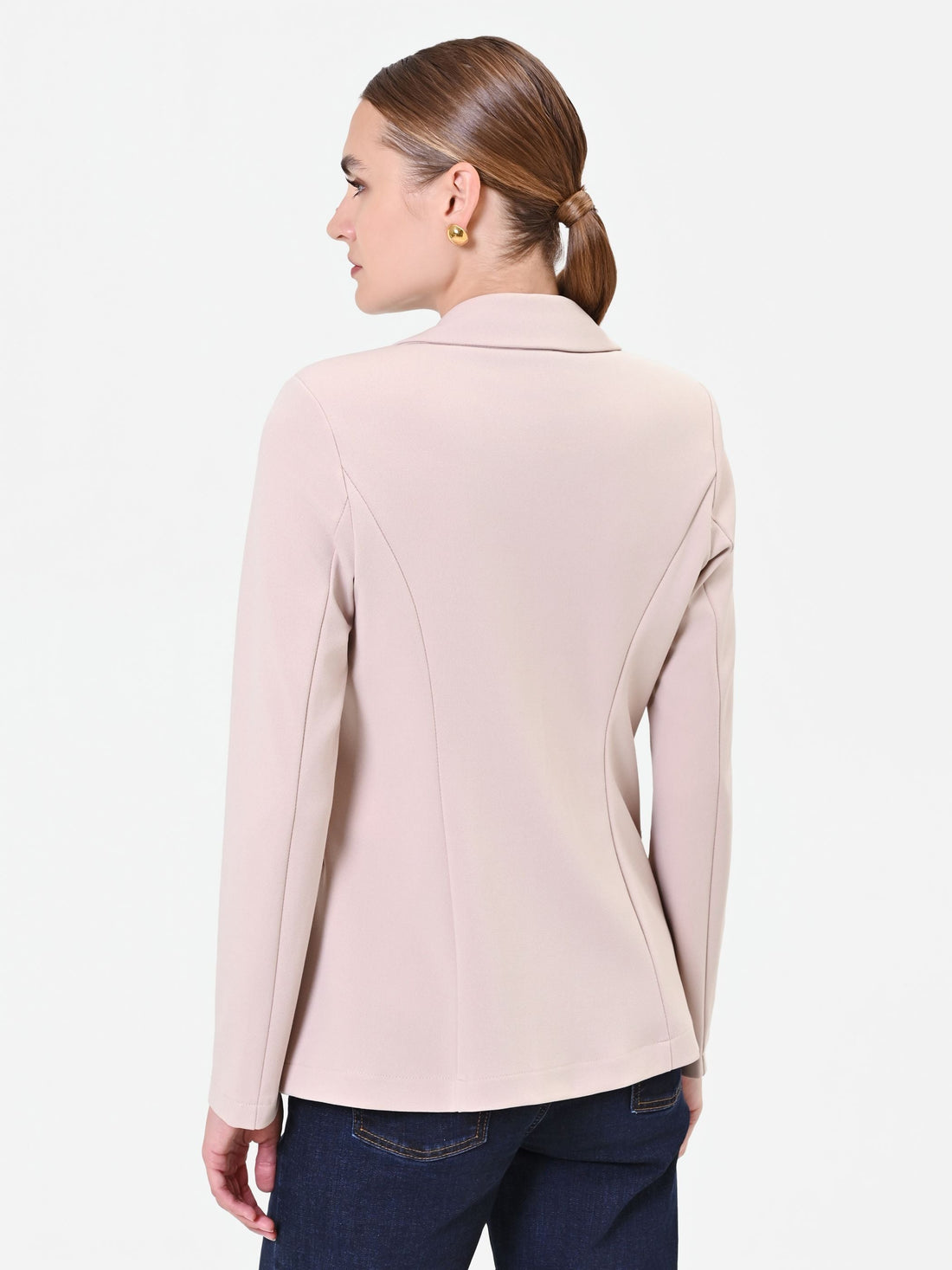 Giacca doppiopetto tortora beige