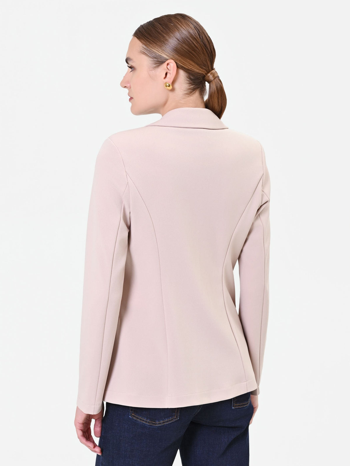 Giacca doppiopetto tortora beige