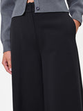 Pantalone nero in Punto Milano misto viscosa