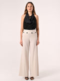 Pantaloni Bianchi a Righe Blu