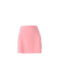 Minigonna ad A in Tessuto Tecnico Rosa Antico