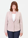 Giacca Curvy monopetto tortora beige