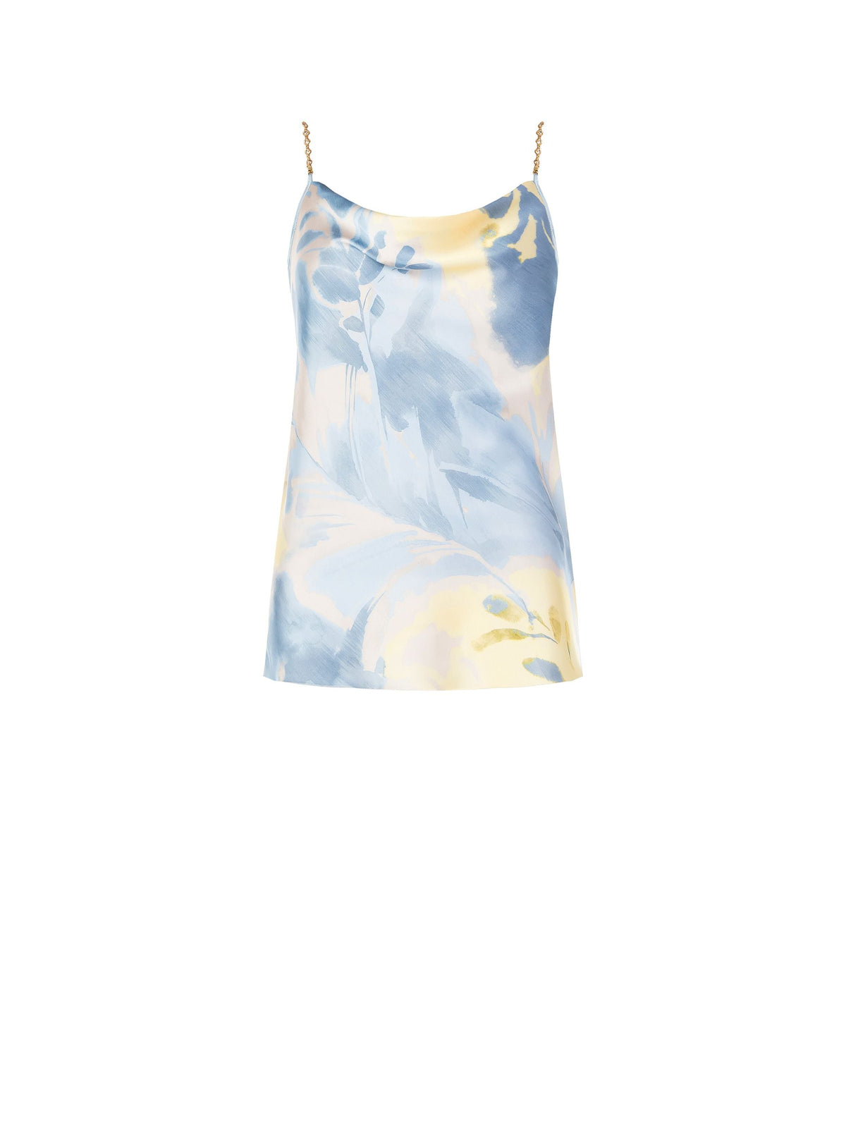 Top in Raso con Spalline Gioiello