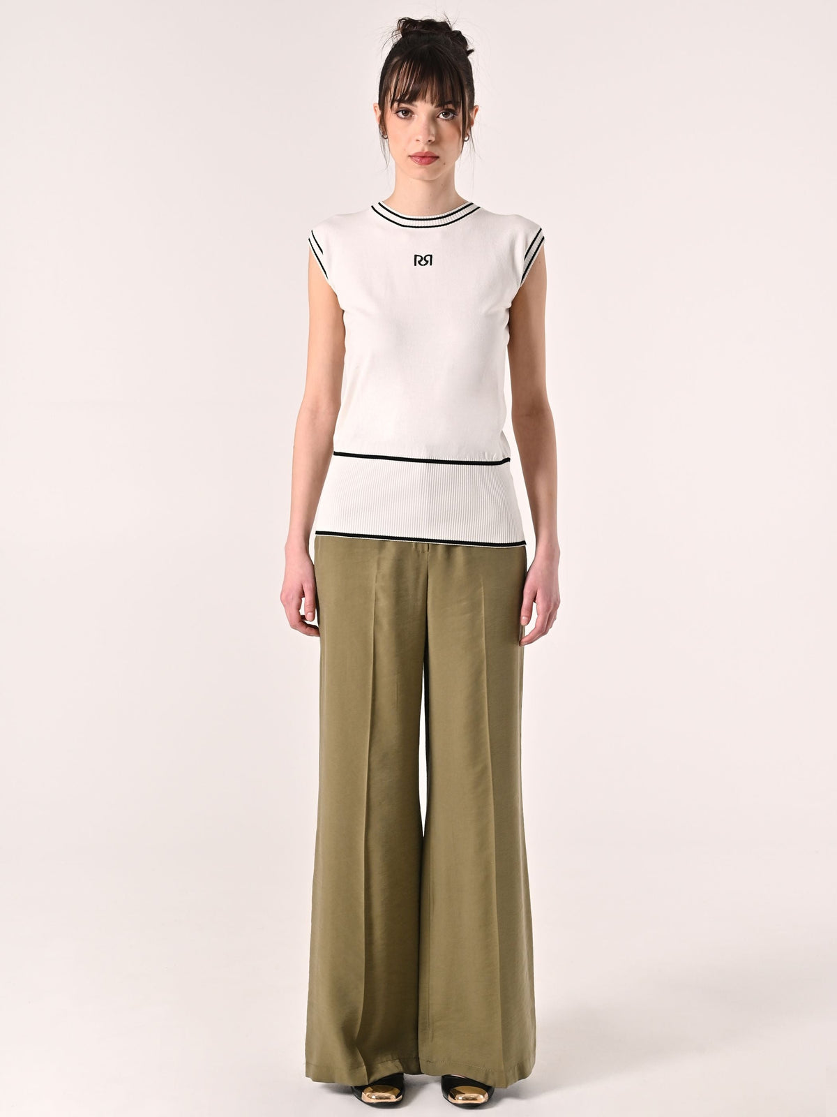 Top in Maglia Black & White