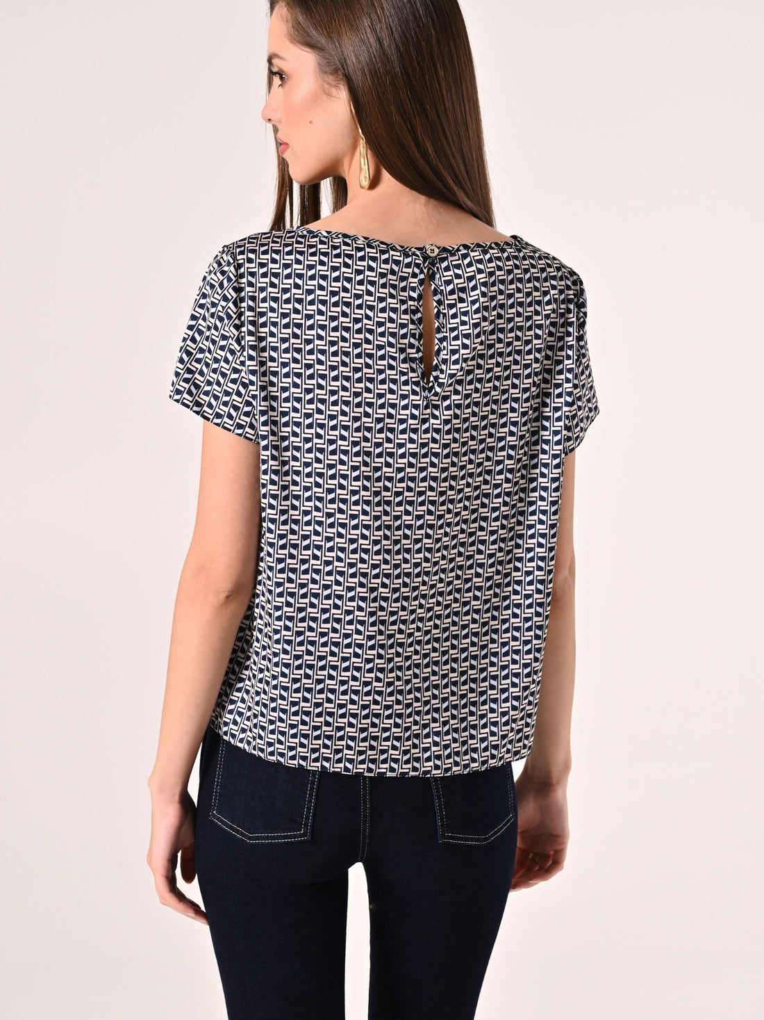 Blusa stampa Geometrica