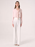Blusa Rouche Rosa Chiaro