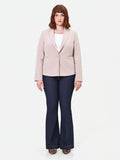 Giacca Curvy monopetto tortora beige