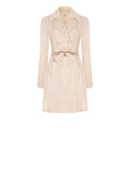 Trench doppiopetto tortora beige