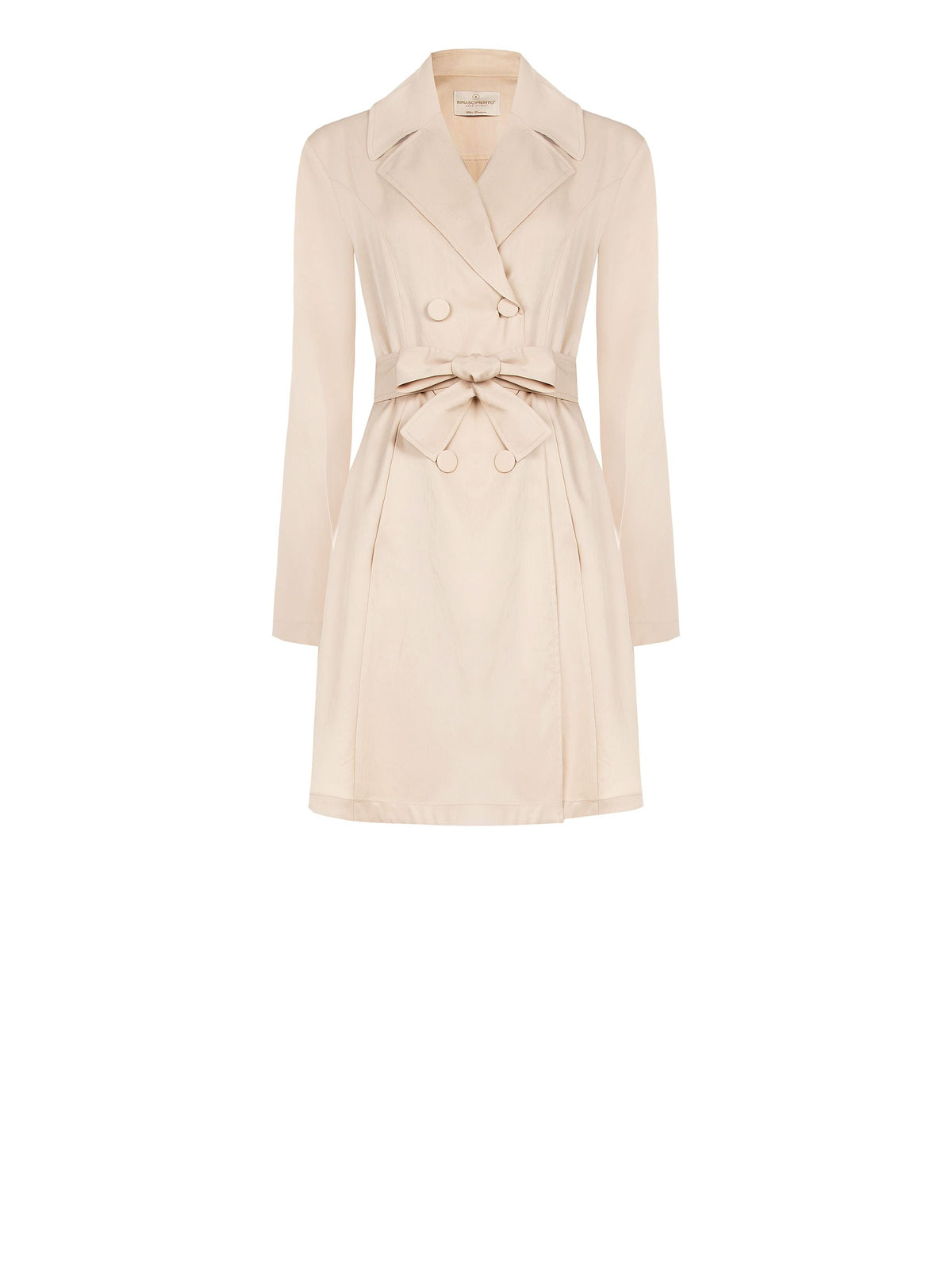 Trench doppiopetto tortora beige