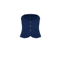 Top Bustier Blu