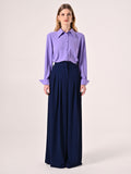 Pantaloni Palazzo Blu Navy