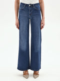 Jeans blu a palazzo