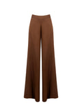 Pantaloni in Raso Marrone