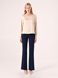 Blusa Beige in Raso