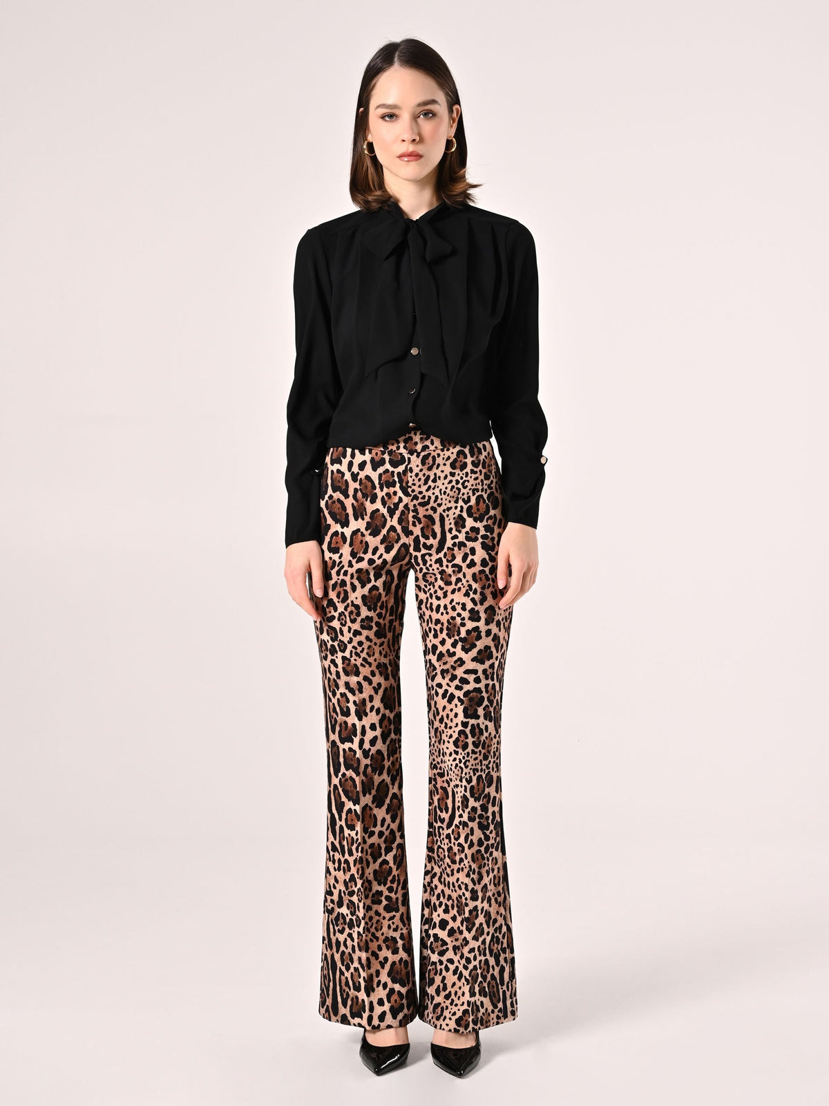 Pantalone Flared Animalier