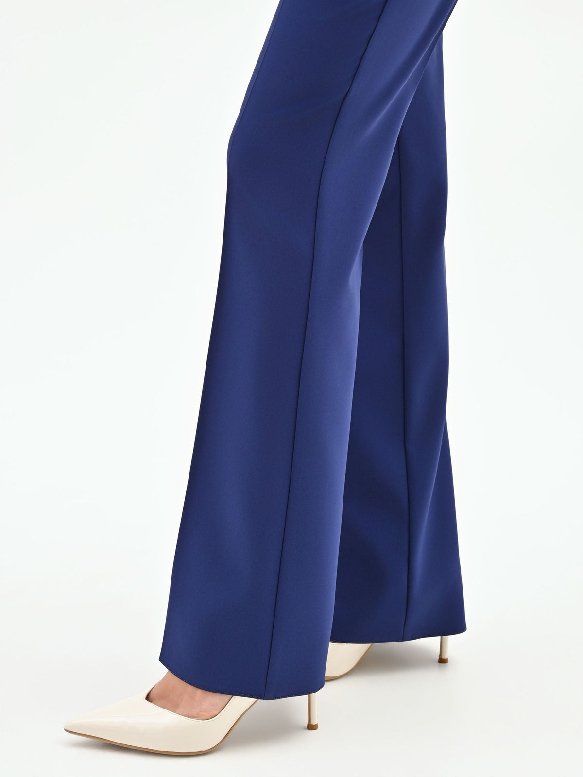 Pantalone mid flared Studio blu indaco