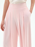 Pantalone palazzo rosa pastello