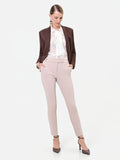 Pantalone skinny tortora beige