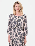 Giacca corta aperta jacquard