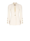 Giacca Beige in Tessuto Tecnico