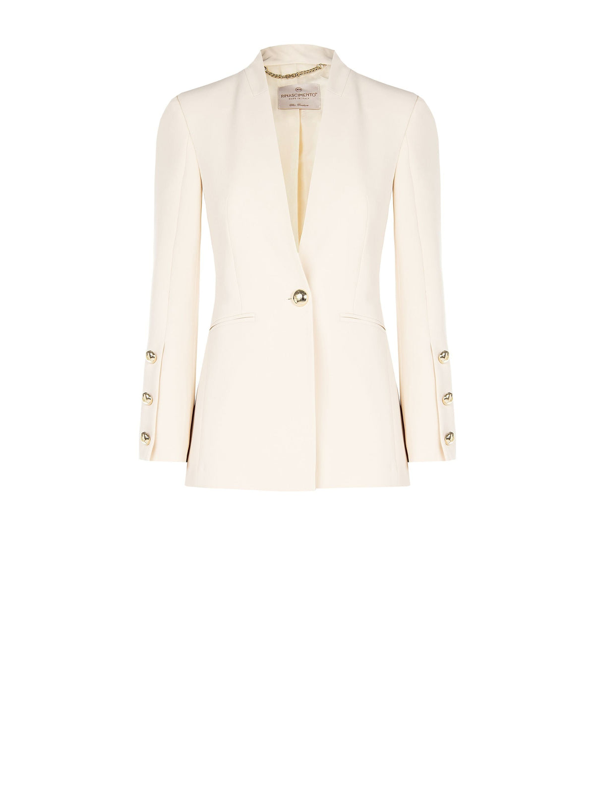 Giacca Beige in Tessuto Tecnico