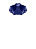 Coprispalla atelier bolero blu indaco con collo sciallato