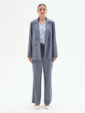 Giacca doppiopetto in chambray