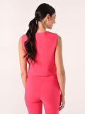 Gilet in Tessuto Tecnico Fuxia