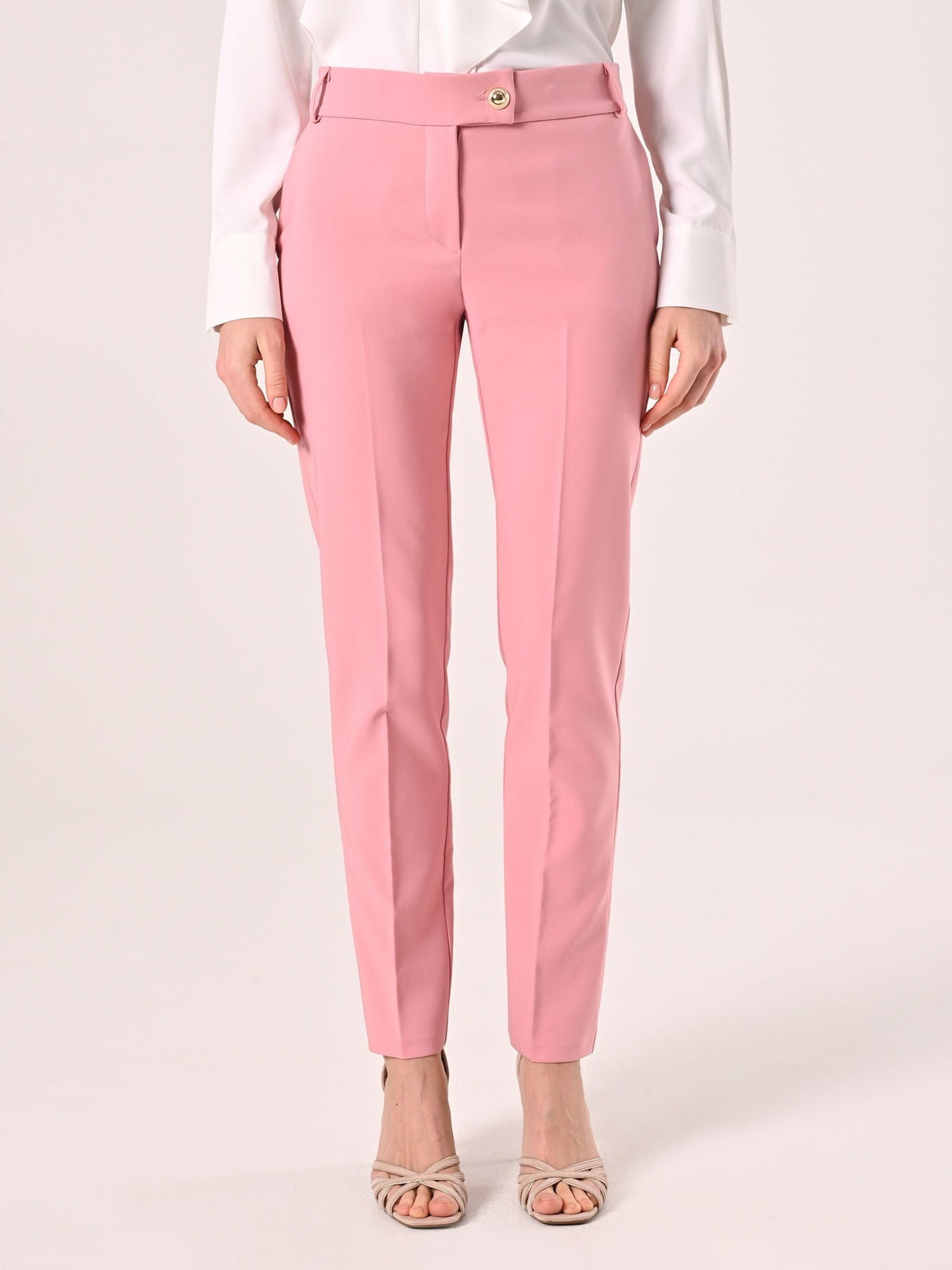 Pantaloni Rosa in Tessuto Tecnico
