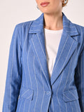 Giacca in Denim Gessato