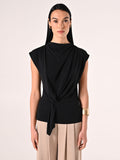 Top in Tencel Nero