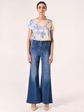 Blusa stampa Azzurra & Gialla