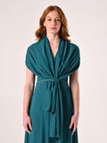 Stola in Georgette Verde Reale