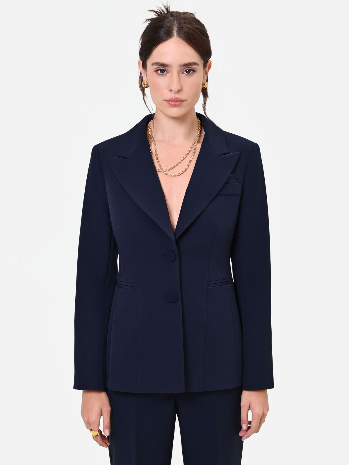 Giacca Studio strutturata monopetto blu navy