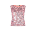Top Curvy Paillettes Rosa