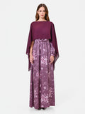 Coprispalle bordeaux stile cappa in georgette