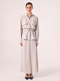 Giacca Utility color Grigio Perla