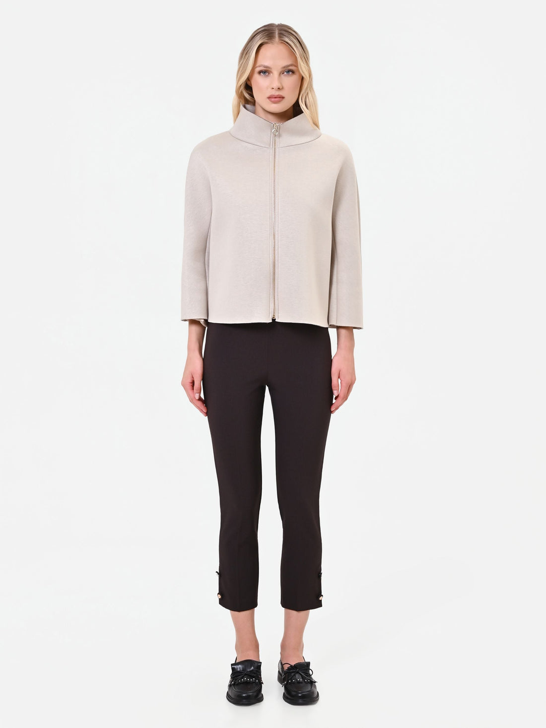Capospalla corto tortora beige