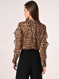Camicia Maculata con Rouche