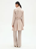 Trench doppiopetto tortora beige