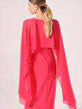 Coprispalle in Georgette Fuxia